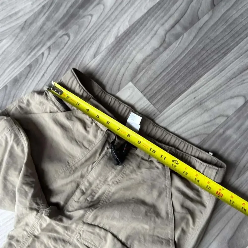 The North Face Convertible Hiking Pants Mens Medium Khaki Cargo Zip-Off